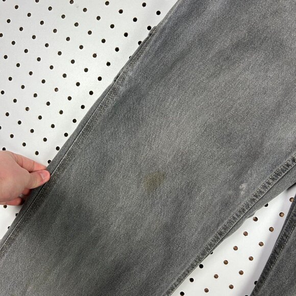 Y2K Faded Glory Carpenter Jeans 38x32 Work Wear Hammer Gray Distressed Skate 90s - Picture 7 of 9